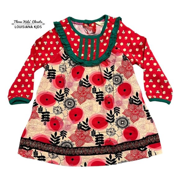 Matilda Jane 12-18m Make Believe Under The Tree Dress & Bloomers
